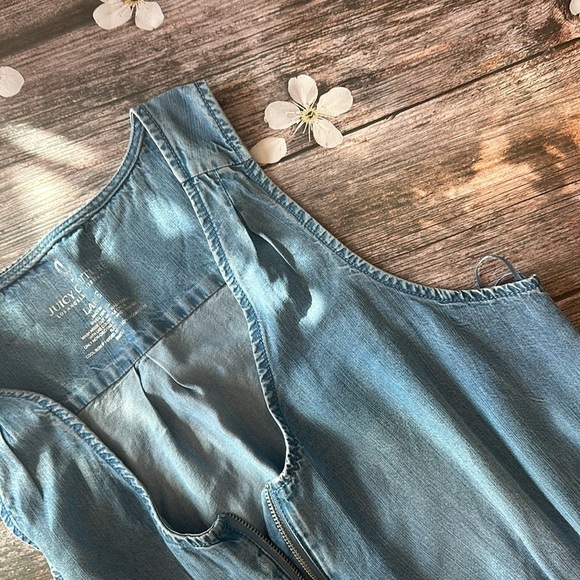 Juicy Couture Soft Denim Romper Size Large - Picture 8 of 8